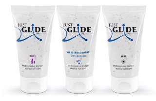 Just Glide - Lubrykant na bazie wody - zestaw 3 szt po 50 ml