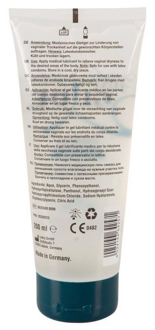 Just Glide - Lubrykant na bazie wody -  Premium 200 ml