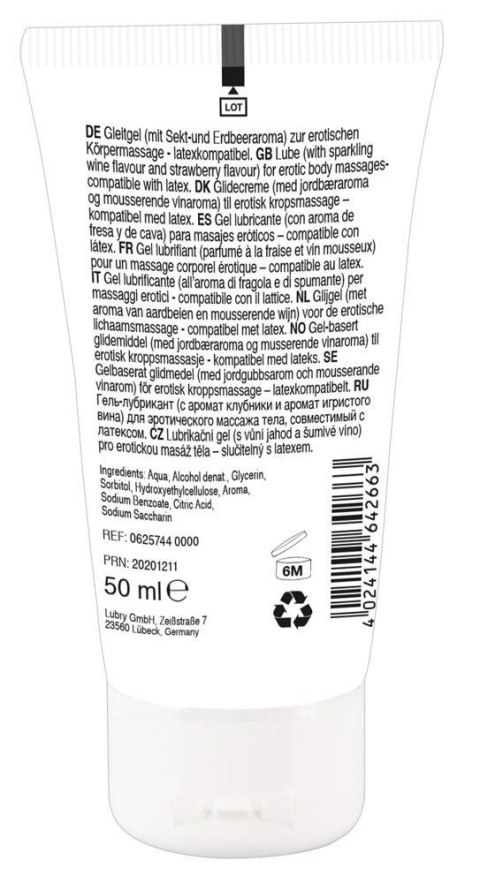 Lick it! - Żel do masażu - Wine-Strawberry 50 ml Lick it! - Żel do masażu - Wine-Strawberry 50 ml