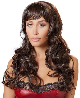 Cottelli - Peruka - Long Dark Brown Wig