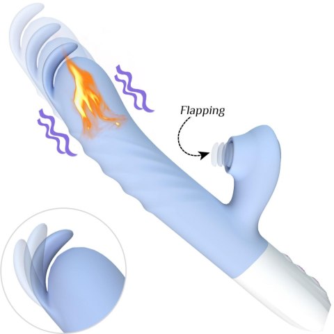 Silicone Vibrator 7 Powerful Modes - Flapping and 7 ThrustingHeating Silicone Vibrator 7 Powerful Modes - Flapping and 7 ThrustingHeating