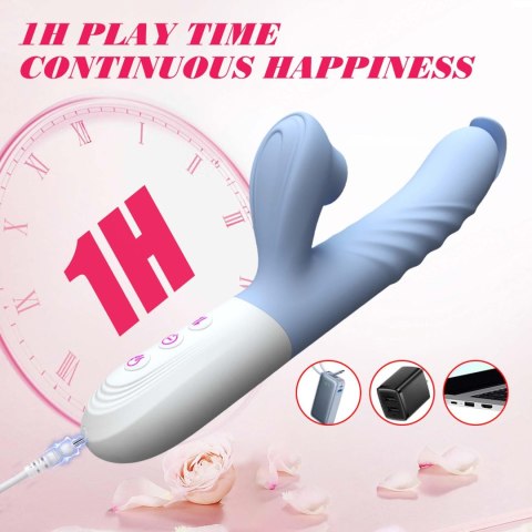Silicone Vibrator 7 Powerful Modes - Flapping and 7 ThrustingHeating Silicone Vibrator 7 Powerful Modes - Flapping and 7 ThrustingHeating