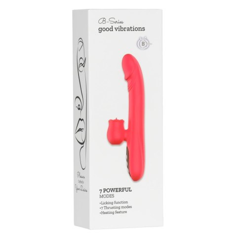 Silicone Vibrator 7 Powerful Modes - Licking, 7 ThrustingHeating, Red Silicone Vibrator 7 Powerful Modes - Licking, 7 ThrustingHeating, Red