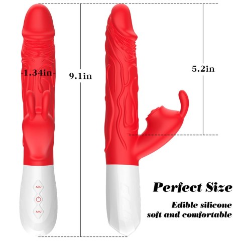 Silicone Vibrator 7 Vibration modes -10 thrusting and7 Flapping Silicone Vibrator 7 Vibration modes -10 thrusting and7 Flapping