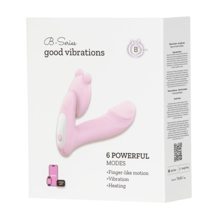 Silicone vibrator 3 speeds, 6 frequenciesFinger function, Heating + APP control