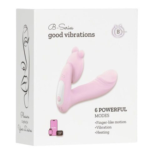 Silicone vibrator 3 speeds, 6 frequenciesFinger function, Heating + APP control Silicone vibrator 3 speeds, 6 frequenciesFinger function, Heating + APP control