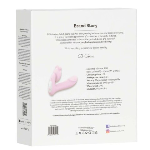 Silicone vibrator 3 speeds, 6 frequenciesFinger function, Heating + APP control Silicone vibrator 3 speeds, 6 frequenciesFinger function, Heating + APP control