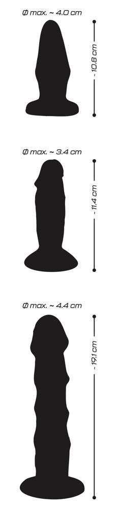 Zestaw 3 szt dildo - dildo set Zestaw 3 szt dildo - dildo set
