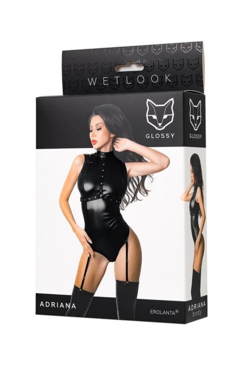 Glossy - Wetlook body Adriana - black XL Glossy - Wetlook body Adriana - black XL