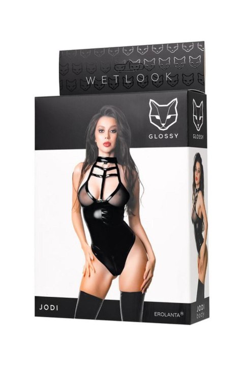 Glossy Jodi body in Wetlook - black S Glossy Jodi body in Wetlook - black S