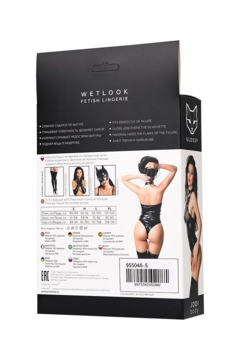 Glossy - Wetlook body Jodi - black M Glossy - Wetlook body Jodi - black M