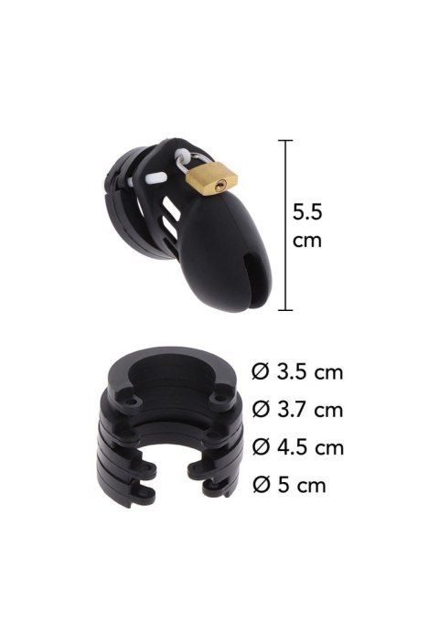 Klatka na penisa - Chastity Cock Cage Silicone S Black Klatka na penisa - Chastity Cock Cage Silicone S Black