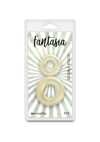 Zestaw 2 pierścieni erekcyjnych - Fantasia Double Stack Yellow