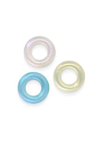 Zestaw 3 pierścieni erekcyjnych - Fantasia Stamina Rings Multicolor