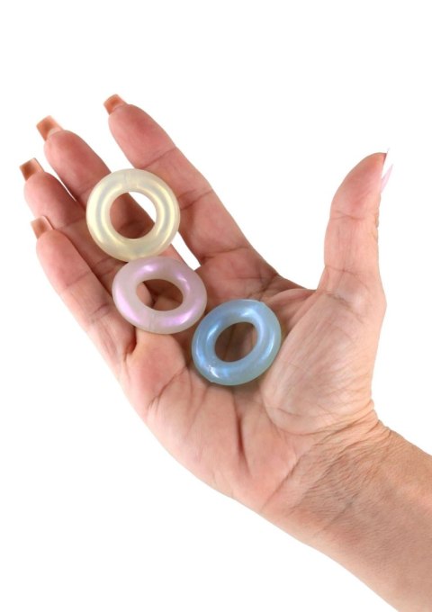 Zestaw 3 pierścieni erekcyjnych - Fantasia Stamina Rings Multicolor Zestaw 3 pierścieni erekcyjnych - Fantasia Stamina Rings Multicolor