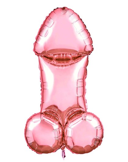 Balon penis - Glitterati, 3ft Rose Gold Mylar Balloon