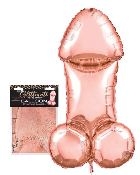 Balon penis - Glitterati, 3ft Rose Gold Mylar Balloon Balon penis - Glitterati, 3ft Rose Gold Mylar Balloon