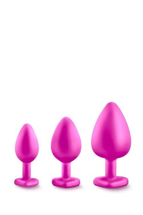 Zestaw 3 korków analnych - LUXE BLING PLUGS TRAINING KIT PINK