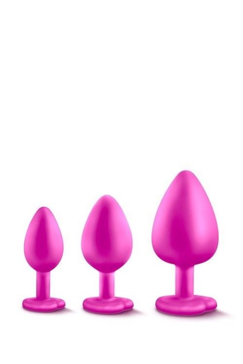 Zestaw 3 korków analnych - LUXE BLING PLUGS TRAINING KIT PINK