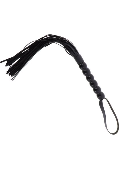Pejcz - Long Beaded Flogger Whip Black