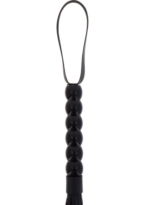 Pejcz - Long Beaded Flogger Whip Black Pejcz - Long Beaded Flogger Whip Black