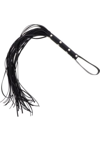 Pejcz - Long Studded Flogger Whip Black