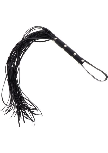 Pejcz - Long Studded Flogger Whip Black