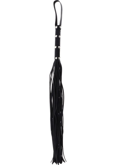 Pejcz - Long Studded Flogger Whip Black Pejcz - Long Studded Flogger Whip Black