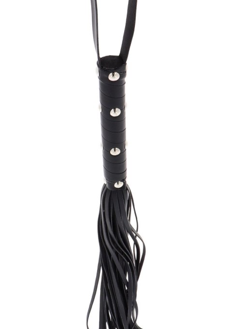 Pejcz - Long Studded Flogger Whip Black Pejcz - Long Studded Flogger Whip Black