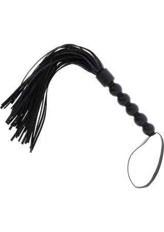 Pejcz - Short Beaded Flogger Whip Black