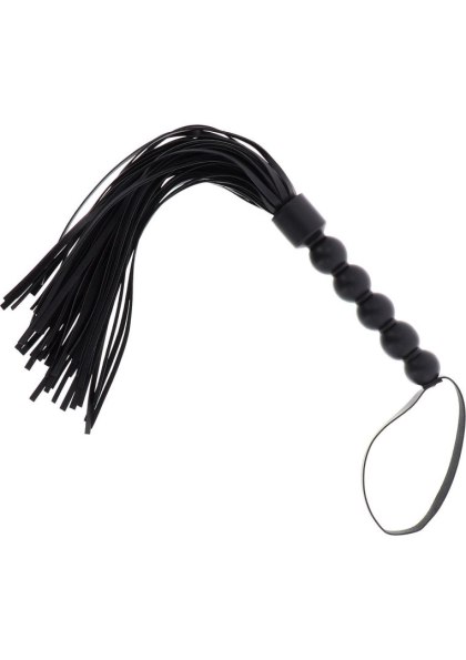 Pejcz - Short Beaded Flogger Whip Black