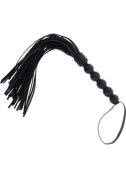 Pejcz - Short Beaded Flogger Whip Black Pejcz - Short Beaded Flogger Whip Black