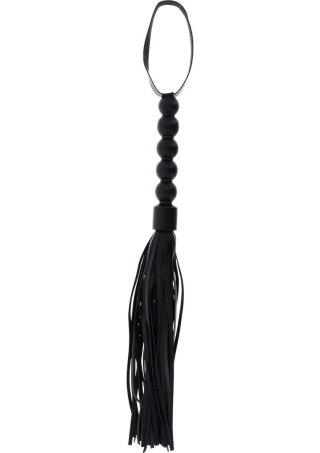 Pejcz - Short Beaded Flogger Whip Black