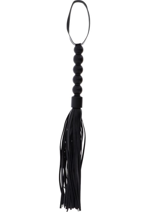 Pejcz - Short Beaded Flogger Whip Black Pejcz - Short Beaded Flogger Whip Black