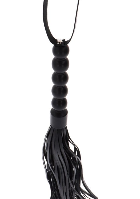 Pejcz - Short Beaded Flogger Whip Black Pejcz - Short Beaded Flogger Whip Black