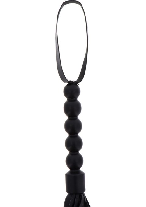 Pejcz - Short Beaded Flogger Whip Black Pejcz - Short Beaded Flogger Whip Black