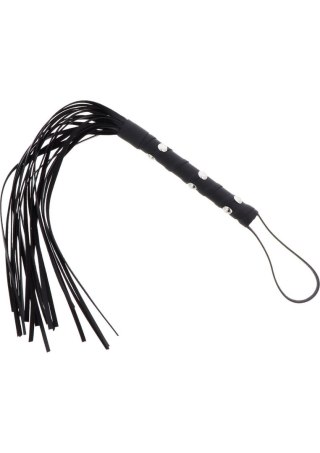 Pejcz - Short Studded Flogger Whip Black