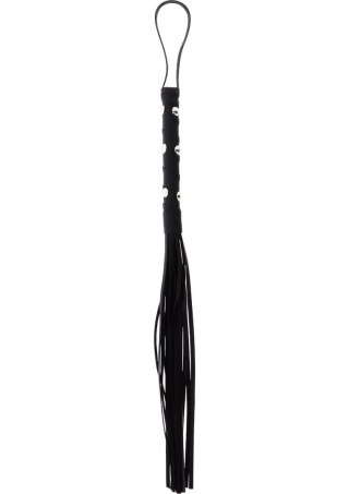 Pejcz - Short Studded Flogger Whip Black