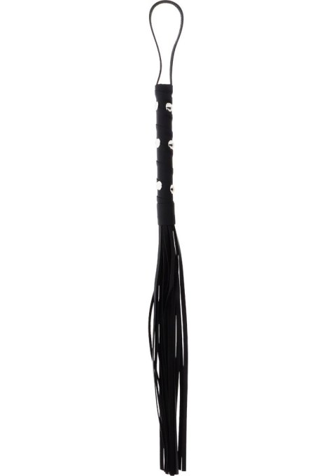 Pejcz - Short Studded Flogger Whip Black Pejcz - Short Studded Flogger Whip Black
