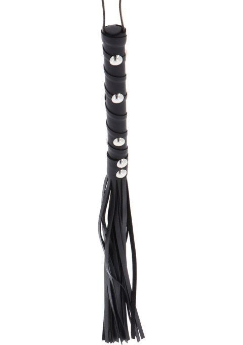 Pejcz - Short Studded Flogger Whip Black Pejcz - Short Studded Flogger Whip Black
