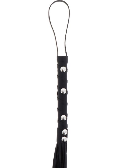 Pejcz - Short Studded Flogger Whip Black Pejcz - Short Studded Flogger Whip Black