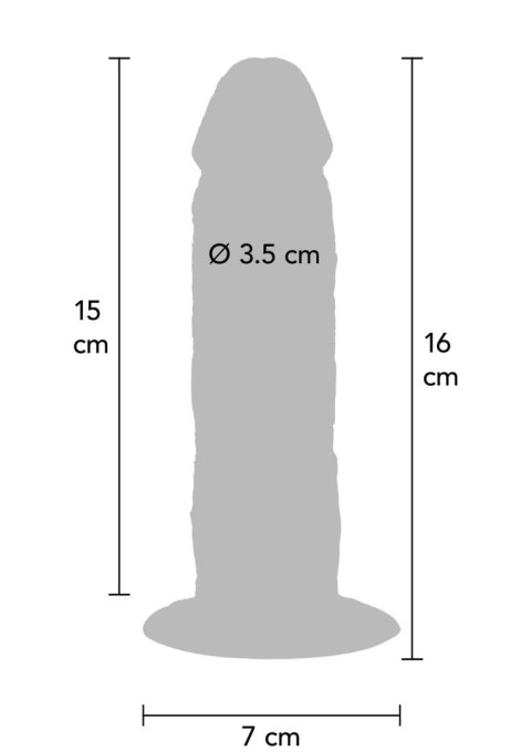 Dildo - Silicone Foreskin Dong 15 cm Caramel skin tone Dildo - Silicone Foreskin Dong 15 cm Caramel skin tone