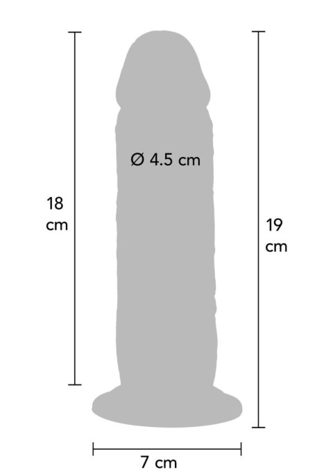 Dildo - Silicone Foreskin Dong 19 cm Caramel skin tone Dildo - Silicone Foreskin Dong 19 cm Caramel skin tone