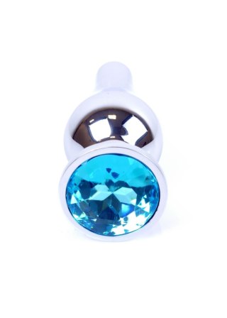 Plug - Jewellery Silver BUTT PLUG - Light Blue