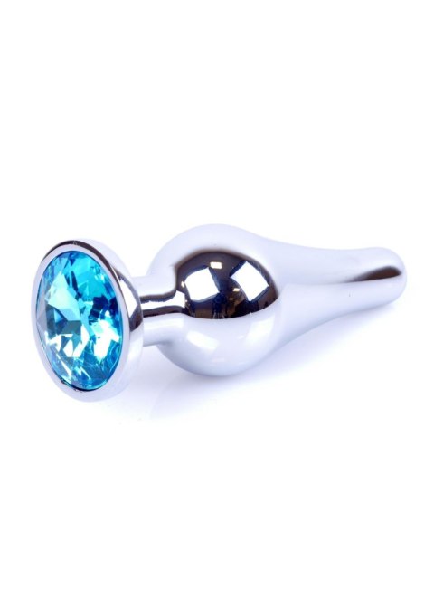 Plug - Jewellery Silver BUTT PLUG - Light Blue