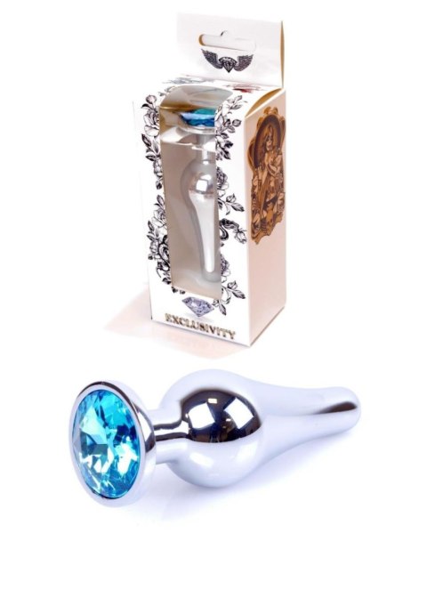 Plug - Jewellery Silver BUTT PLUG - Light Blue