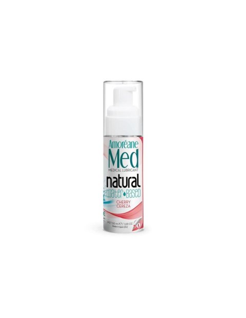 Amoreane - Żel na bazie wody - Cherry Water Based Lubricant with phytoplankton 50ml Amoreane - Żel na bazie wody - Cherry Water Based Lubricant with phytoplankton 50ml