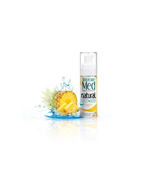 Amoreane - Żel na bazie wody - Pineapple Water Based Lubricant with phytoplankton 50ml Amoreane - Żel na bazie wody - Pineapple Water Based Lubricant with phytoplankton 50ml