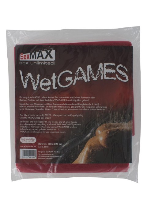 BDSM-SexMAX WetGAMES Sex sheet, 180 x 220 cm, red BDSM-SexMAX WetGAMES Sex sheet, 180 x 220 cm, red