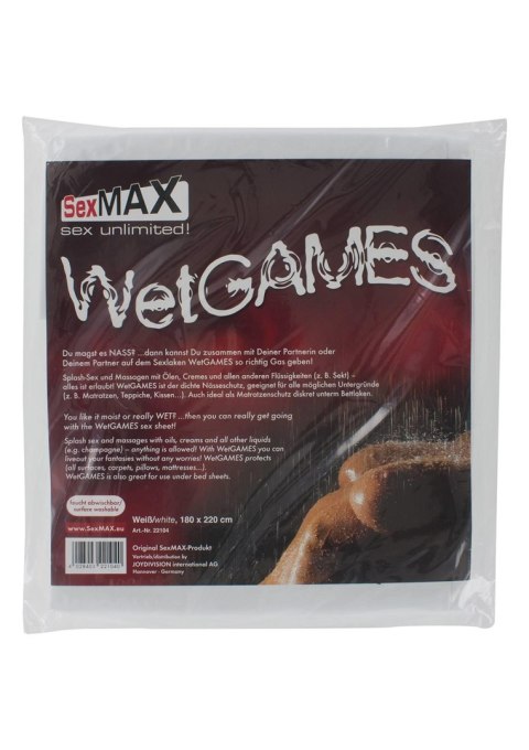BDSM-SexMAX WetGAMES Sex sheet, 180 x 220 cm, white BDSM-SexMAX WetGAMES Sex sheet, 180 x 220 cm, white